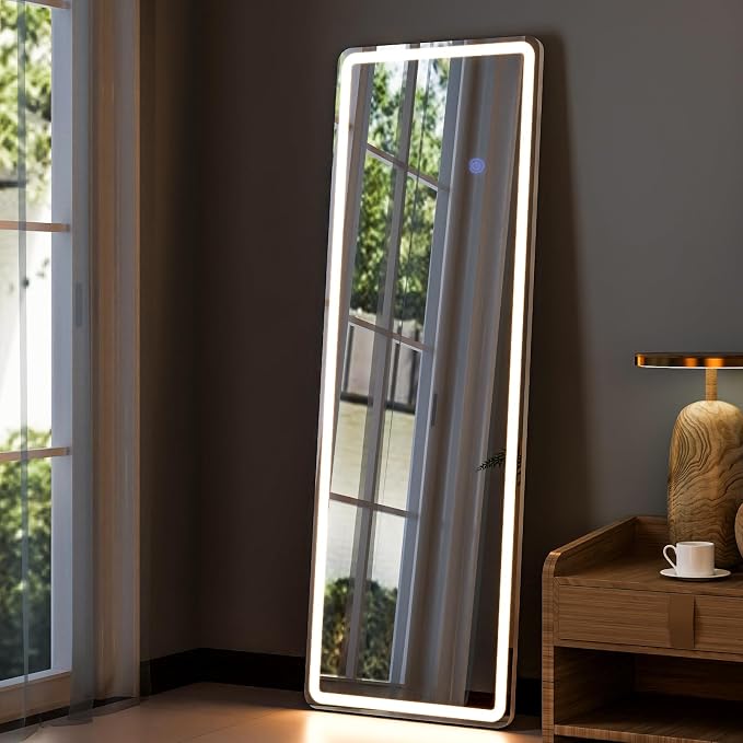 GLSLAND LED Full Length Mirror 60"x16" Floor Mirror - Image 2