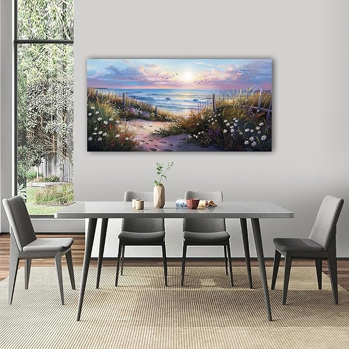 hyidecorart Large Wall Art For Living Room Canvas Wall Decor For Bedroom Blue - Image 3