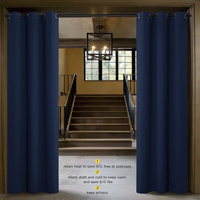 NICETOWN Doorway Curtain Room Divider Drape Screen Partitions, Vertical Blind - Image 2