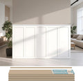 Art3d Premade Board and Batten Paintable Wainscoting Kit, MDF Accent Wall Panel by Art3d