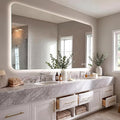 EOGOW Backlit Mirror for Bathroom, Stepless Dimmable, 3 Color Lights, High Lumen by EOGOW