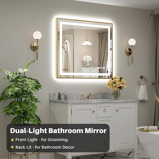 40x36 Inch LED Bathroom Mirror - Image 3