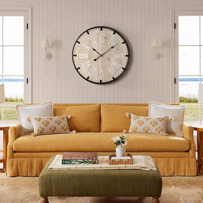 Vantic Farmhouse 24 Inch Extra Large Decorative Wall Clock - Image 3