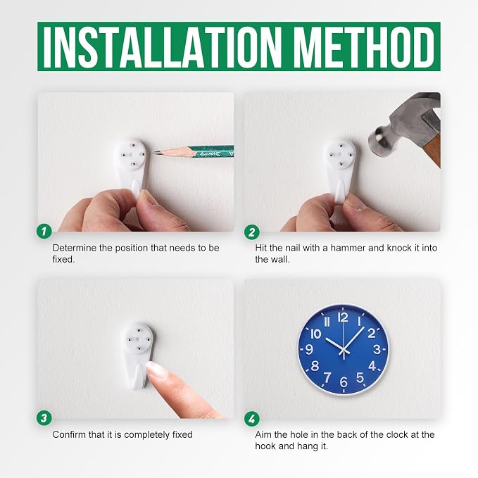 Wall Clock Modern Simple Quartz Decorative Clock Non-Ticking Silent Battery - Image 9