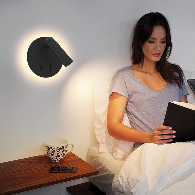 ZEROUNO Hardwired Sconces Wall Mounted Reading Lights - Image 7