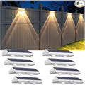 Solar Fence Lights Outdoor by LIANGLOME
