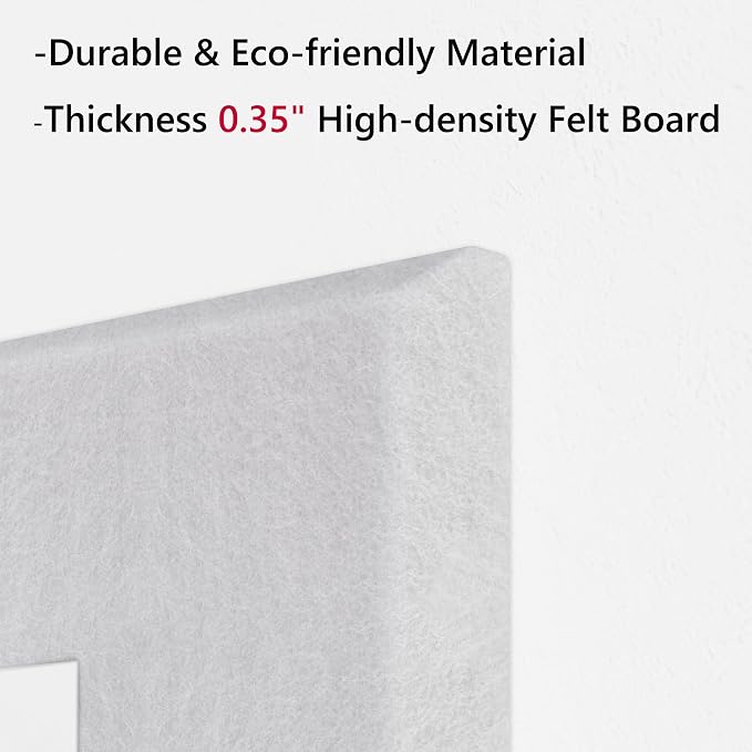 Neatsure Large Cork Board for Wall, 6 Panels Felt Tiles Tack Push Pin Board for - Image 4