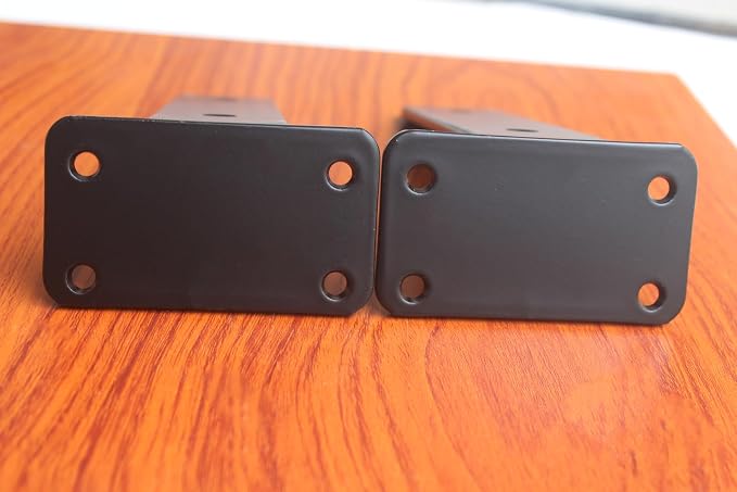 16 Pack - 4 inch Black Hidden L Shelf Bracket Iron Floating Shelf Brackets - Image 4