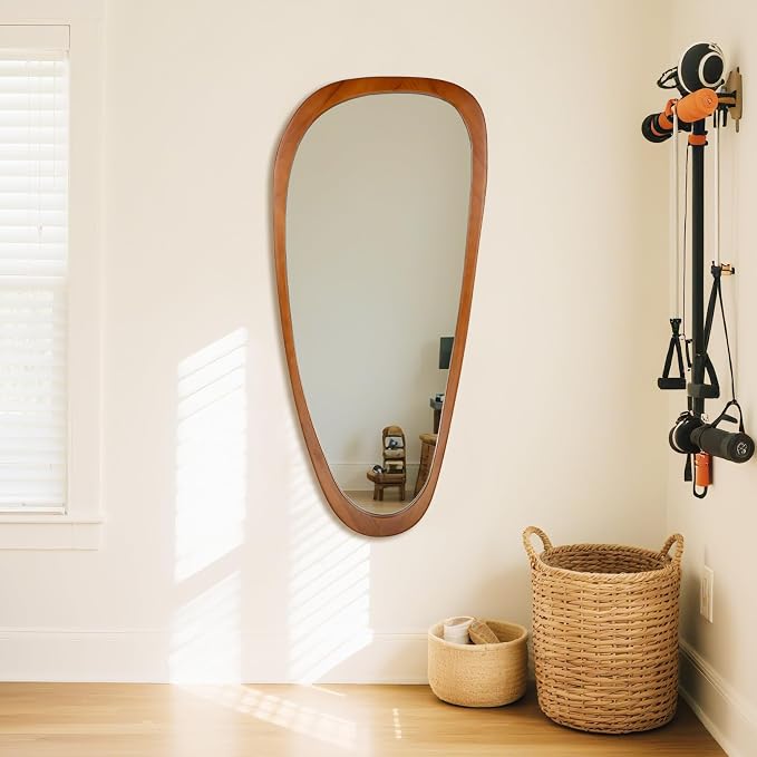 BOMINICA Full Length Irregular Wall Mirror, Decorative Floor Mirror - Image 8