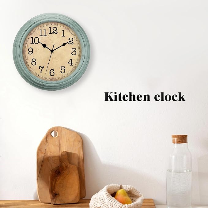 12 Inch Wall Clock, Silent Non-Ticking Decorative Battery Operated Easy to Read - Image 5