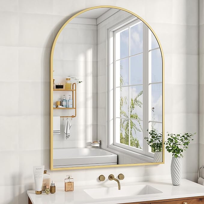 XRAMFY 32"x48" Arched Bathroom Mirror - Image 8