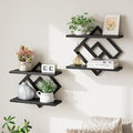 ELYKEN Floating Shelves for Wall, 2-Tier Wall Mounted Storage Shelves for Books by ELYKEN