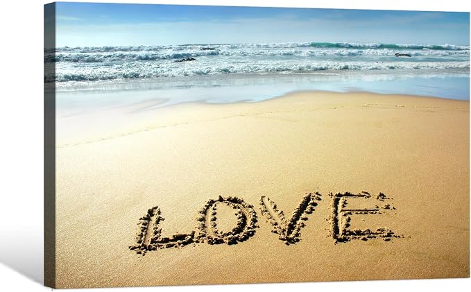 Goldfoilart Beach Canvas Wall Art - Image 9