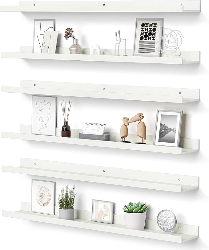upsimples Floating Shelves for Wall, 35.5 Inch Shelves for Decor Storage Set of by upsimples