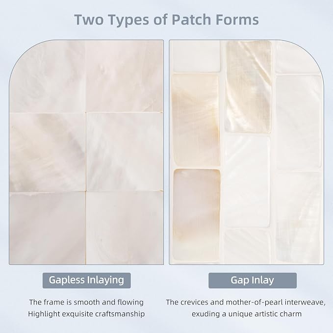 Tanmicoshomy White Shell Framed Rectangular Wall Mirrors - Image 5