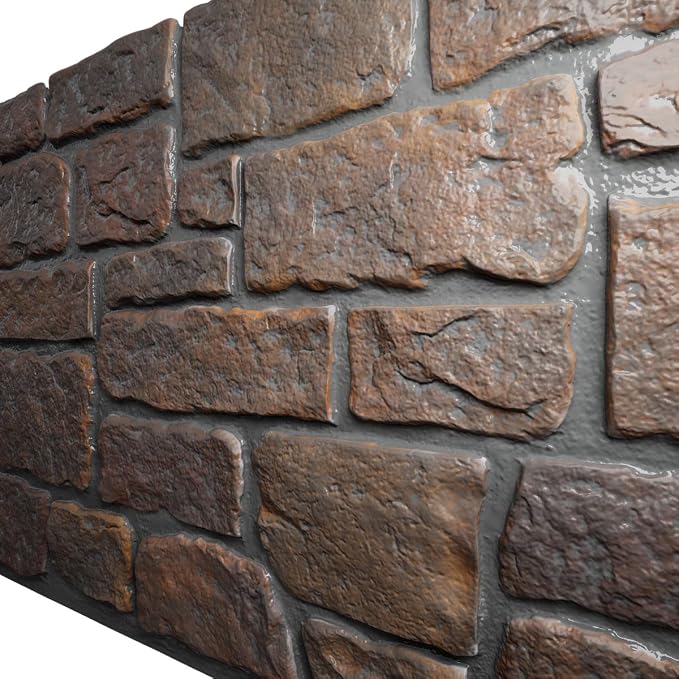 EverStone Cobblestone Faux Stone Panel, Arizona Desert Color - Image 7