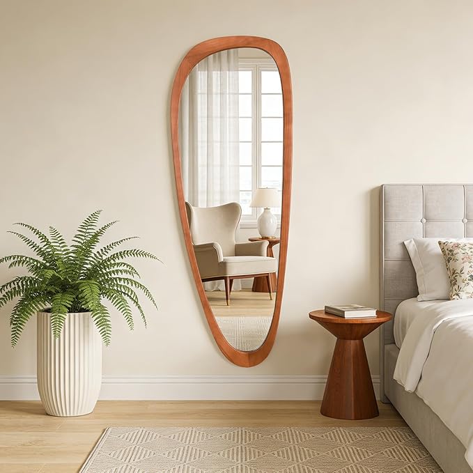 WallBeyond Asymmetrical Mirror, Irregular Mirror Full Length, Boho Wall Mirrors - Image 7