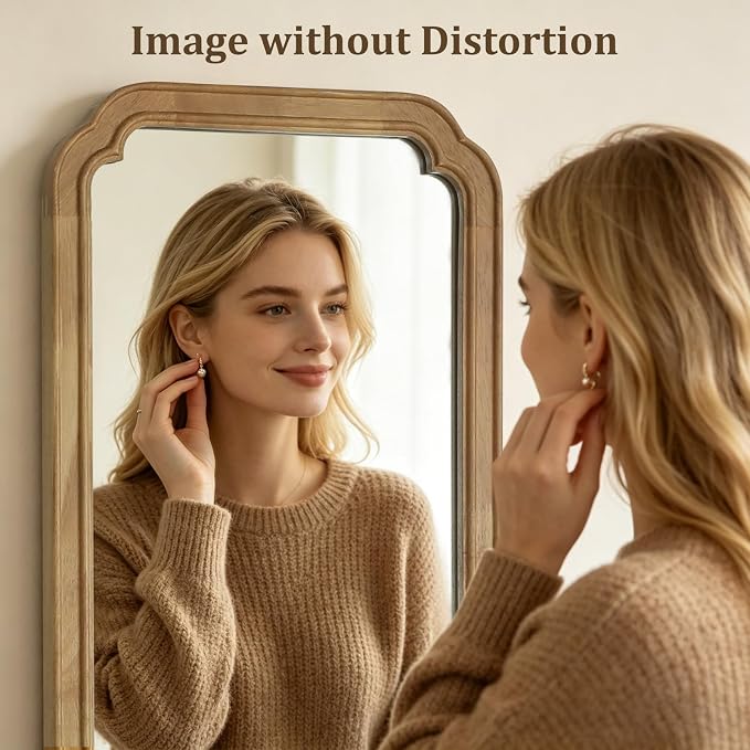 WallBeyond Full Length Door Mirror 14" x 48", Wood Frame Over-the-Door Mirror - Image 4