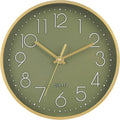 Wall Clock Green, 8 Inch Modern Wall Clocks Battery Operated Silent Non Ticking by HorizentWallClock
