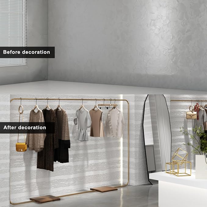 3D Wall Panels Peel and Stick – 23.82"x110" PVC Faux Texture, Self Adhesive - Image 3