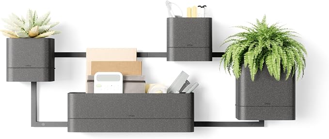 Umbra Cubiko Wall Planter with 4 Lightweight and Durable Pots - Image 9
