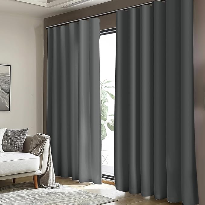Room Divider Blackout Curtain Track Curtains Wall Dividers Panels Screen - Image 3