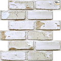 COMSTICKC 3D Faux Brick Wall Stickers Wall Panels, Small Brick Size, Thin PVC by COMSTICKCDECOR