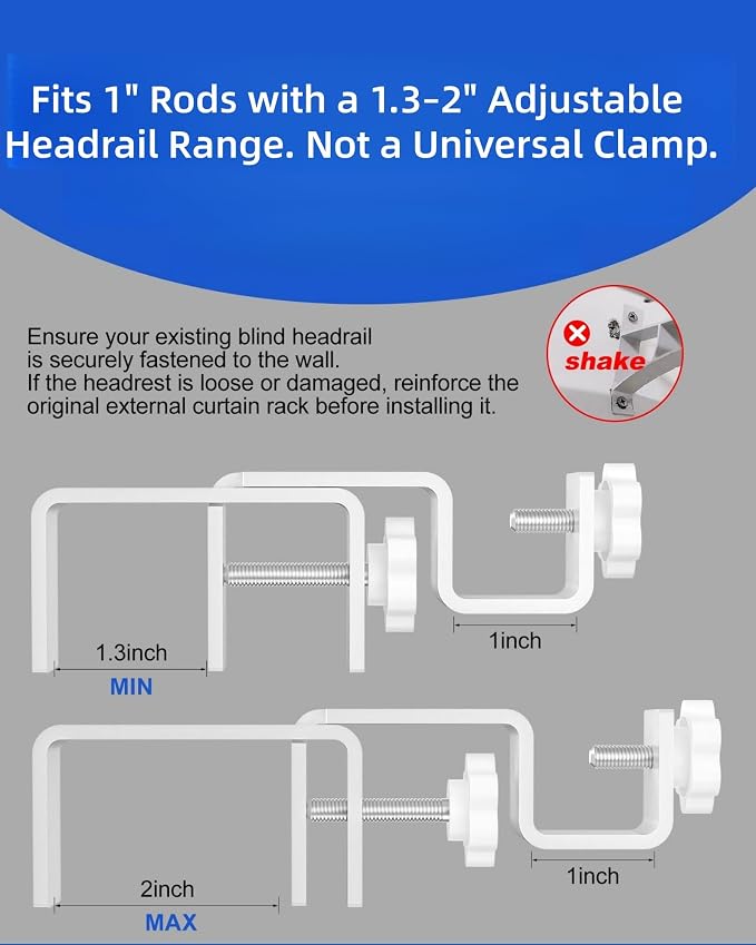 Over-Blinds Curtain Rod Brackets - Image 4