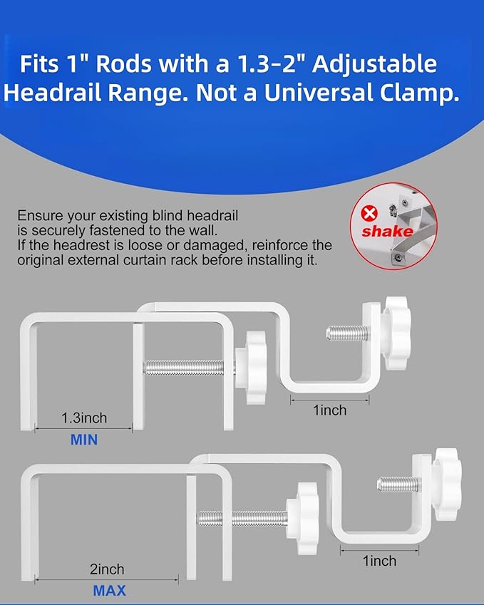Over-Blinds Curtain Rod Brackets - Image 4
