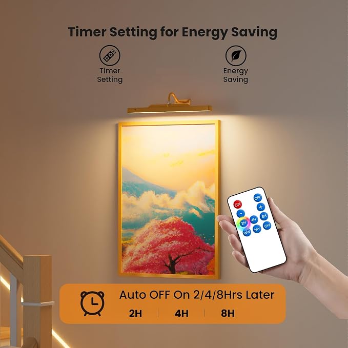 Wireless Picture Light Battery Operated, 16in Picture Light - Image 7