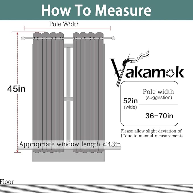 Yakamok 100% Blackout Curtains for Bedroom, Thermal Insulated 2-Layer Lined - Image 8