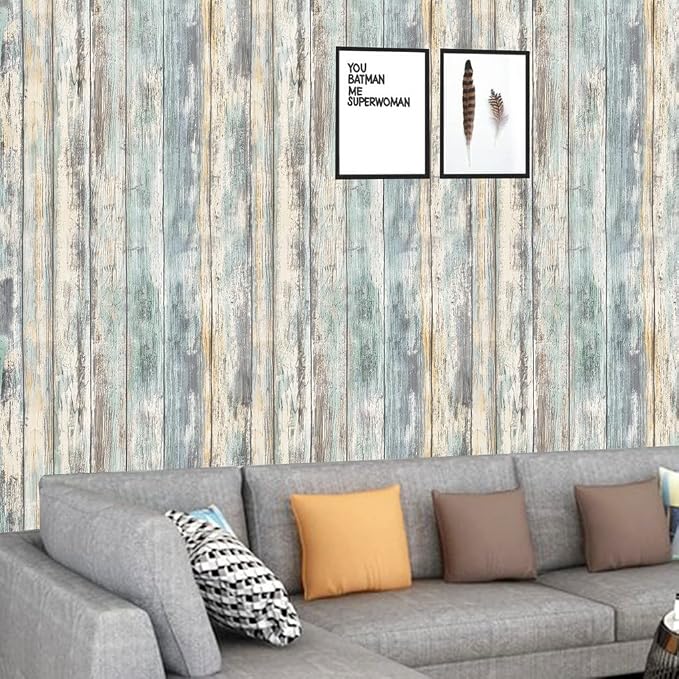 Arthome 17x78.7'' Rustic Wood Contact Paper Peel and Stick Self-Adhesive - Image 2