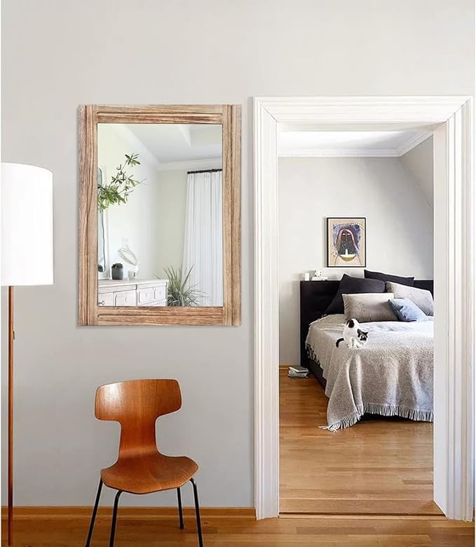 AAZZKANG Rustic Mirror for Wall - Image 7