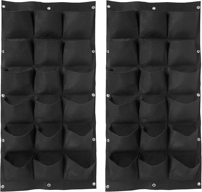 ZOENHOU 2 Pack Total 36 Roomy Pockets Vertical Garden Planter, Wall-Hanging by ZOENHOUDIRECT