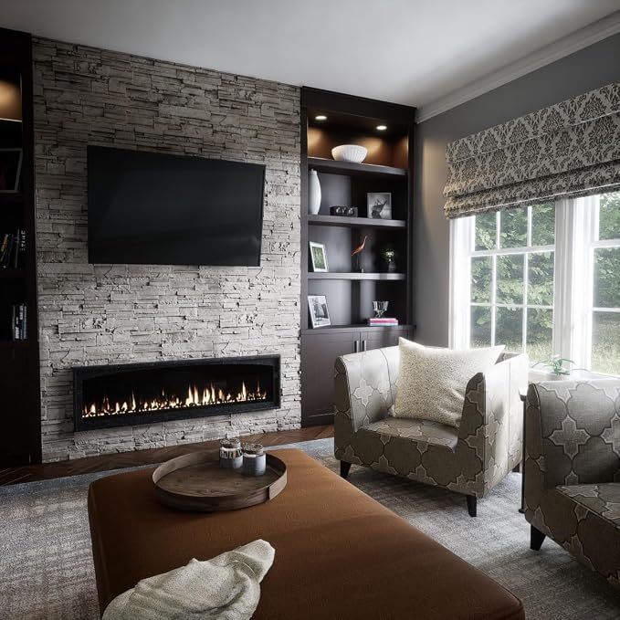 EverStone Cascade Faux Stone Panel, 48 5/8"W x 24 3/4"H x 1 1/4"D, Desert Sand - Image 13