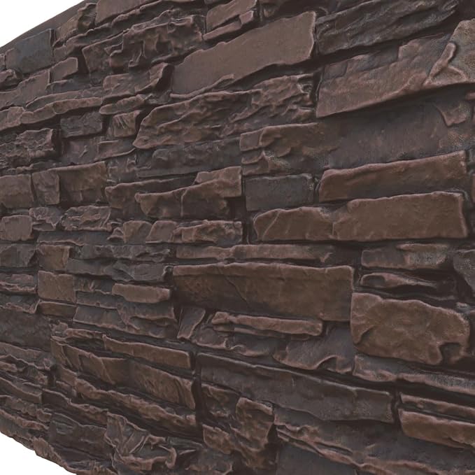 EverStone Canyon Ridge Faux Stone Panel, 45 3/4"W x 24 1/2"H x 1 1/4"D - Image 7