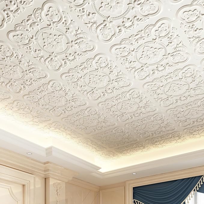 Art3dwallpanels 12 Pack Drop Ceiling Tiles, 24 x 24 Inch High Grade PVC 3D Wall - Image 4