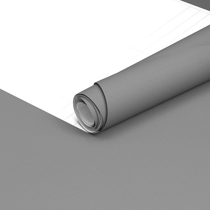 Yancorp 16"x394" Matte Dark Gray Contact Papaer Peel and Stick Wallpaper Vinyl - Image 6