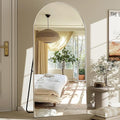 GLSLAND-30x71 inch Wall Mount Arched Full Length Mirror-Aluminum Alloy Frame by GLSLAND