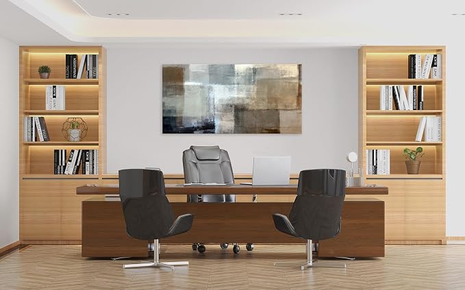 Baisuart A61298 Canvas Prints Abstract Wall Art Print Paintings Grey and Brown - Image 7