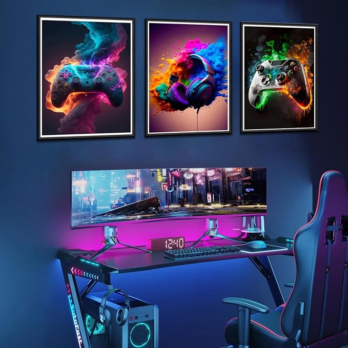 BGFCE Gaming Room Decor Wall Art, Video Theme Canvas Posters - Image 4