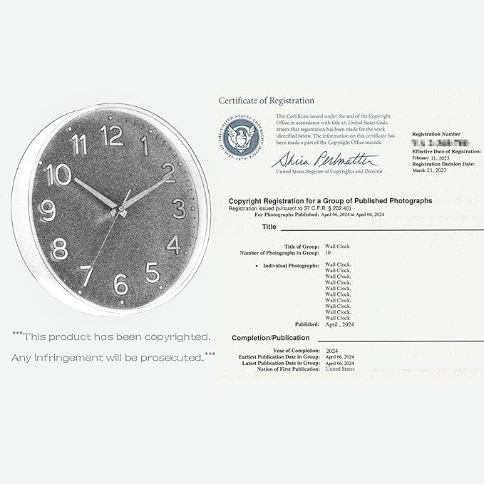Roymnie Wall Clock Green, 10 Inch Silent Wall Clocks Battery Operated-Modern - Image 6