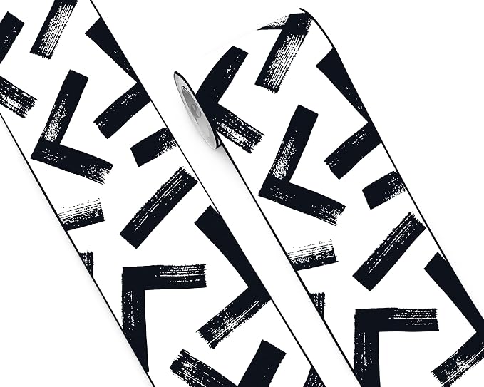 FLFK Black and White Design Wallpaper Border by FLFK