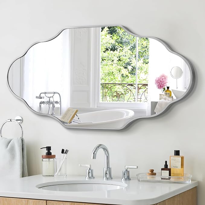 Scalloped Mirror for Bathroom - Image 3