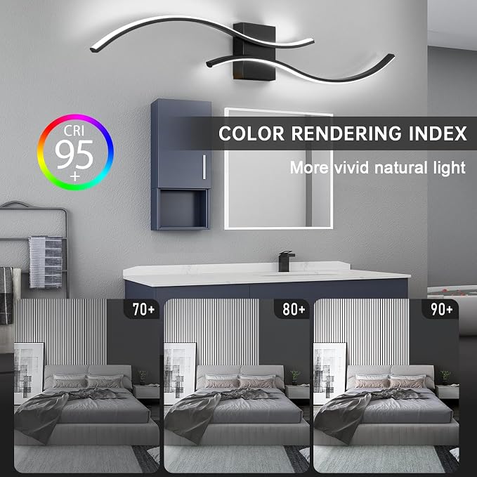 CANEOE Modern Led Wall Light, Bathroom Vanity Light Fixtures Over Mirror - Image 3