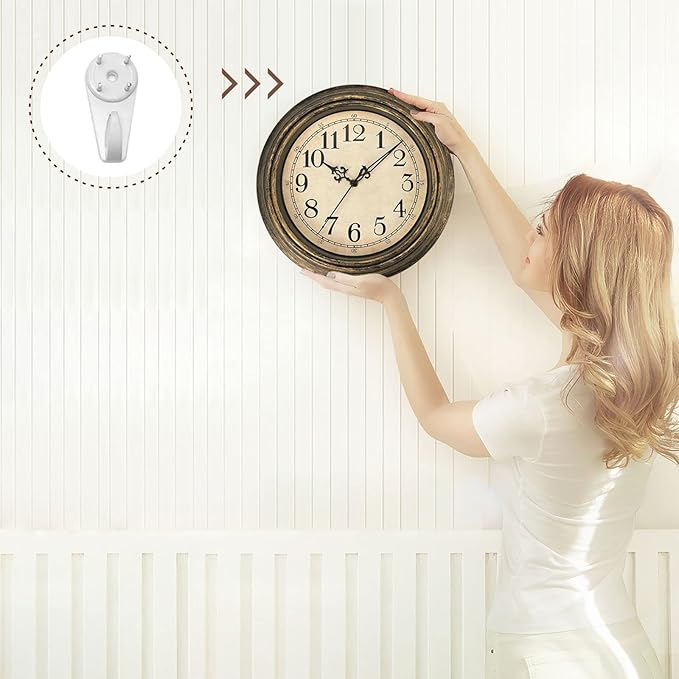 Plumeet Extra Large Retro Wall Clock - Image 5