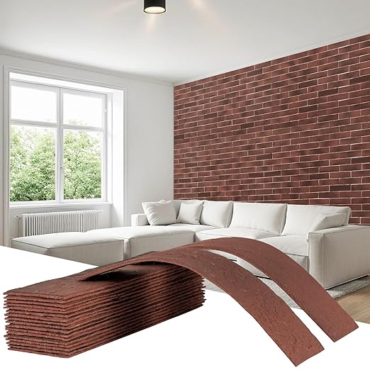 Thin Brick Veneer, 8.5" x 2.3“ Faux Brick, Wall Tile by Jevie