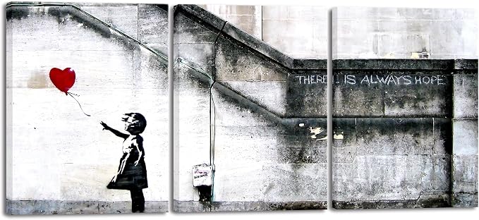 Wieco Art Banksy Grafitti Girl by WiecoArt