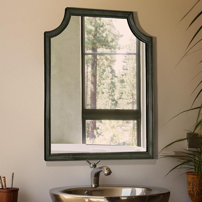 WallBeyond Scalloped Wood Mirror - Image 7