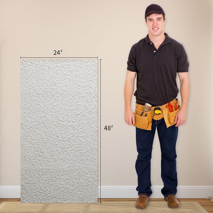 24” x 48” Faux Stone 3D Wall Panels, Clay Manufactured Raised Textured Paneling - Image 8